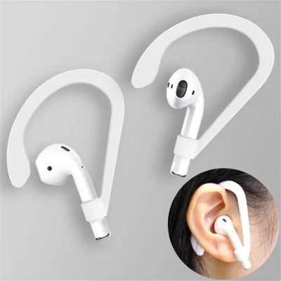 IMAK Silicone Ear Hooks for Apple AirPods Pro/AirPods with Charging Case (2016) (2019)/AirPods with Wireless Charging Case (2019) - White