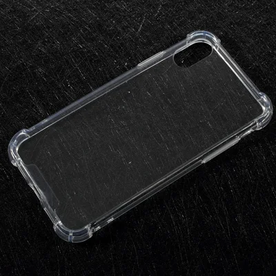 Volta Acrílica Clara À Prova De Drop + Caixa Híbrida De Borda Tpu Para Iphone X / Xs 5.8inch - Transparente