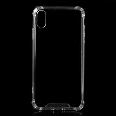Drop-Proof Clear Acrylic Back + TPU Edge Hybrid Mobile Casing for iPhone XS Max 6.5 inch