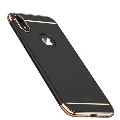 MOFI Guard Series Detachable 3-in-1 Electroplating PC Hard Case for iPhone XR 6.1 inch - Black