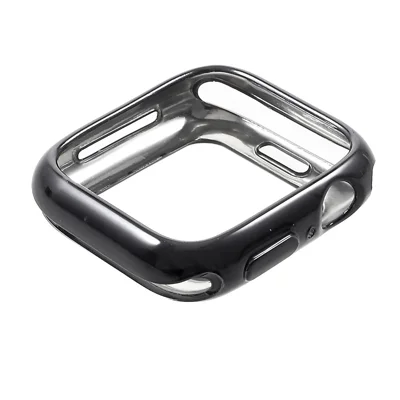 Electroplated TPU Soft Protection Cover for Apple Watch Series SE3 / SE2 / SE1 /  6 / 5 / 4 40mm - Black