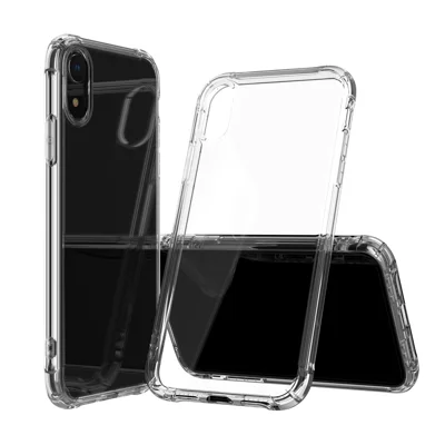 Чехол для iPhone XR 6.1 дюйма LEEU DESIGN Air Cushion Shockproof TPU с преобразованием голоса - прозрачный