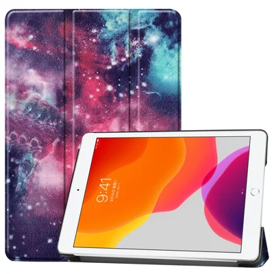 Custodia girevole in pelle PU con stampa di motivi alla moda per iPad 10.2 (2021)/(2020)/(2019) - Cielo stellato