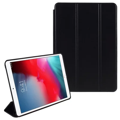 Custodia Portatile in PU Leather Trifold per iPad 10.2 (2021) / (2020) / (2019) - Nero