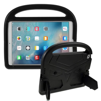 Custodia Tablet a Forma di Passero con Maniglia Incorporata, Supporto e Protezione Antiurto in EVA per iPad 10.2 (2021)/(2020)/(2019) - Nero