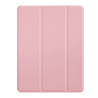 Custodia in Pelle Tri-fold Stand Smart Wake/Sleep per iPad 10.2 (2021)/(2020)/(2019)/ Air 10.5 pollici (2019) / Pro 10.5 pollici (2017) - Rosa Oro