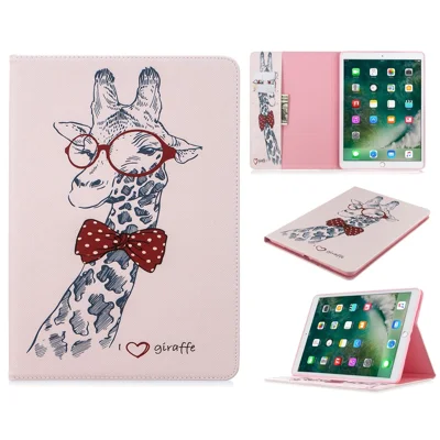 Pattern Printing Wallet Stand Leather Tablet Case for iPad 10.2 (2021)/(2020)/(2019) - Giraffe