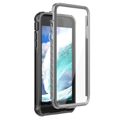 Étui de téléphone portable anti-chute tout enveloppé avec film d'écran PET intégré pour iPhone 8 Plus/7 Plus/6s Plus/6 Plus
