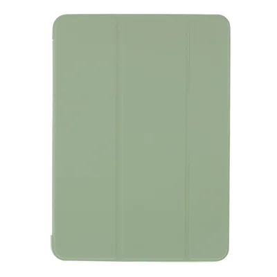 For iPad Pro 11-inch (2022) / (2021) / (2020) / (2018) Tri-fold PU Leather + TPU Tablet Phone Shell - Light Green