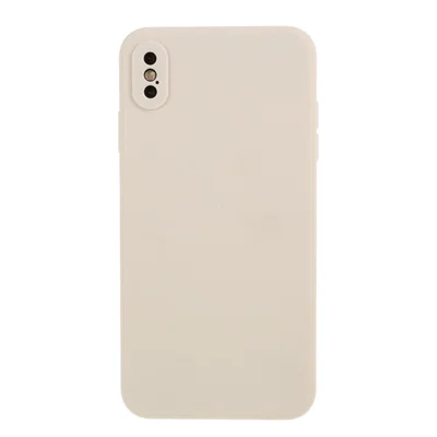 Матовый силиконовый чехол для телефона iPhone XS Max 6.5-дюйма - бежевый