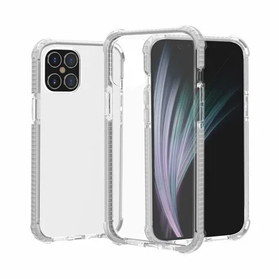 Air-Cushion Dropproof Acrylic + TPU Hybrid Cover for iPhone 12 - White