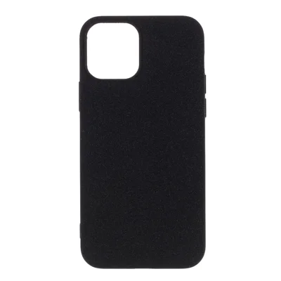 Double-sided Matte TPU Shell (3 Camera Lens Edition) for iPhone 12 Pro/12 - Black