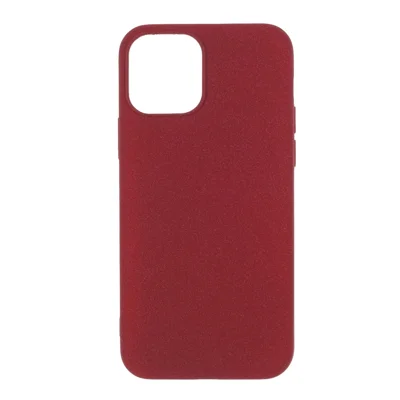 Double-sided Matte TPU Shell Case for iPhone 12 mini - Red