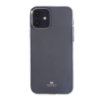 MERCURY GOOSPERY Glitter Powder TPU Cell Phone Cover for iPhone 12 Pro/12 - Transparent