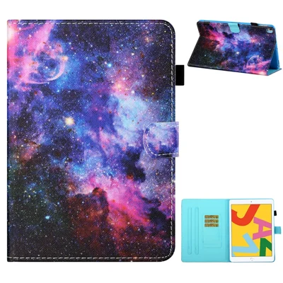Copertina Per Tavolette Per Supporto in Pelle di Stampa Motivi Per Ipad 10.2 (2021)/(2020)/(2019)/iPad Air 10.5 Polly (2019) - la Via Lattea