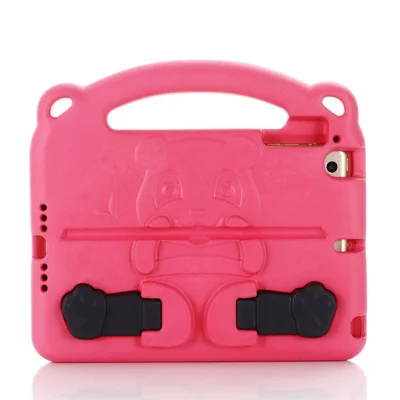 EVA Shock-Absorbed Tablet Case Panda Character Design with Kickstand for iPad mini (2019) 7.9 inch/4/3/2/1 - Rose