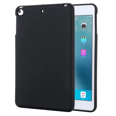 Liquid Silicone Soft Tablet Case Protective Shell for iPad mini (2019) 7.9 inch/mini 4  - Black