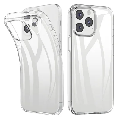 Para iPhone 13 Pro 6.1 polegadas Antiaderente Suave TPU Capa de Telefone Smartphone Saco Cobertura