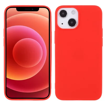 Противоударный чехол для телефона из мягкого ТПУ для iPhone 13 mini 5.4 дюйма - красный
