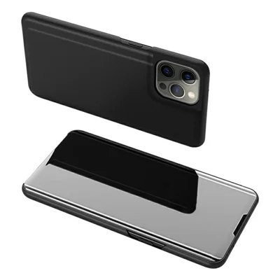 For iPhone 13 Pro Flip Leather Cover with Stand Full Body Protective Phone Case - Black
