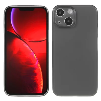 Anti-Collision Super Thin Hard PC Phone Cover Case for iPhone 13 mini 5.4 inch - Black
