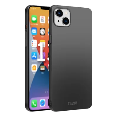 MOFI Shield Slim Frosted Finish Surface Hard Plastic Cell Phone Back Case Protector for iPhone 13 mini 5.4 inch - Black