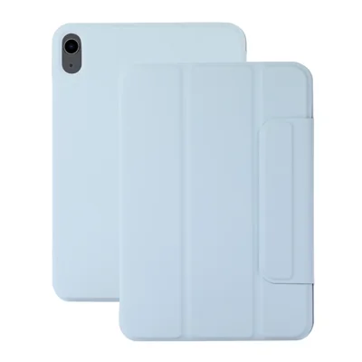 Automatisk Absorberet Snoring Hård PC+PU Læder Tablet Taske med Stå for iPad mini (2024) / mini (2021) - Baby Blå