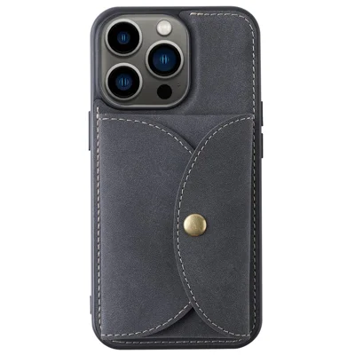 VILI TR Series Detachable 2-in-1 Design Magnetic Right Open Card Slot Leather Coated PC+TPU Case for iPhone 13 Pro 6.1 inch - Black