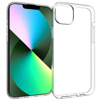 Voor iPhone 14 Plus 6,7 inch Krasbestendig Transparant Flexibel TPU Hoesje Beschermlaag