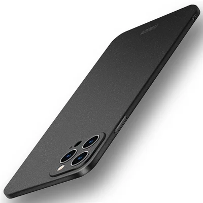 MOFI Shield Matte Series für iPhone 14 Pro 6,1 Zoll Anti-Drop-Hartkunststoff-Abdeckung Schlanke Handyhülle Protektor - Schwarz