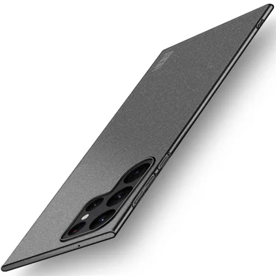 MOFI Shield Matte Series for Samsung Galaxy S23 Ultra Hard PC Back Cover Anti-scratch Cell Phone Protective Case - Black