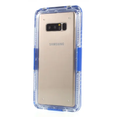 Plastic + TPU Hybrid IP68 Waterproof Case with Lanyard for Samsung Galaxy Note9 N960 / Note 8 SM-N950 - Blue