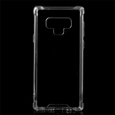 Slagfast klart akrylbakre + hybridmobilsax för Samsung Galaxy Note 9 med TPU-kant