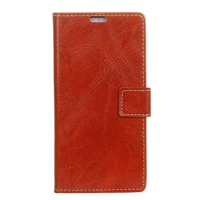 Retro Crazy Horse PU Leather Wallet Stand Cover Shell for Samsung Galaxy S10e - Red