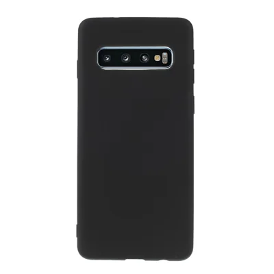 Double-sided Matte TPU Case Accessory for Samsung Galaxy S10 - Black