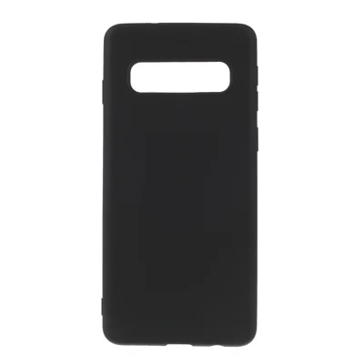 Double-sided Matte TPU Cover for Samsung Galaxy S10 Plus - Black
