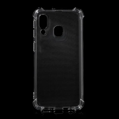 Drop-resistant Clear TPU Phone Case Back Cover for Samsung Galaxy A40