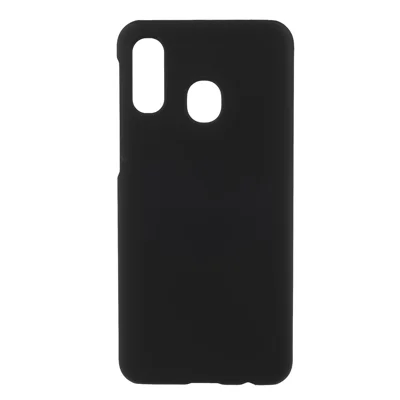 Rubberized Hard PC Phone Back Case Cover for Samsung Galaxy A40 - Black