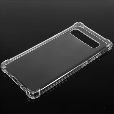 Shock Absorption Clear TPU Phone Shell for Samsung Galaxy S10 5G - Transparent