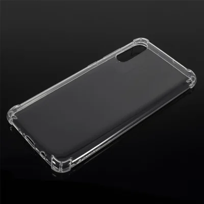 Clear Shock Absorption Soft TPU Phone Cover for Samsung Galaxy A70 - Transparent