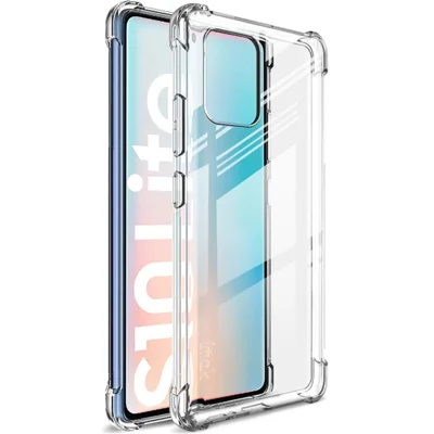 IMAK Crystal Case II Clear Wear Resistant Shell + Screen Protector Film for Samsung Galaxy A91/S10 Lite/M80S - Transparent