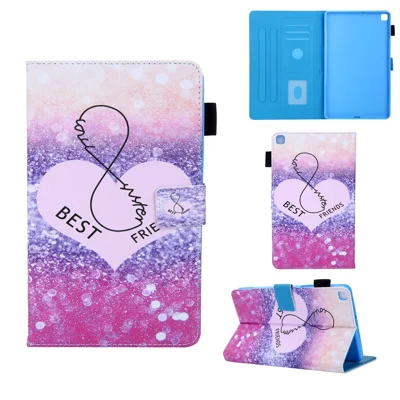 Pattern Printing Multi-angle Stand Leather Card Slot Tablet Cover for Samsung Galaxy Tab A 8.0 Wi-Fi (2019) SM-T290/T295 - Love Heart
