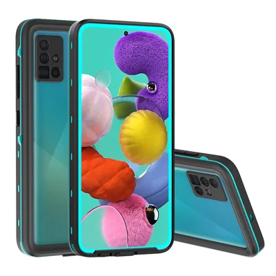 REDPEPPER IP68 Waterproof Drop-proof Dust-proof Shockproof Phone Cover for Samsung Galaxy A51 4G A515 - Blue