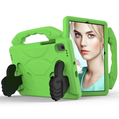 Shockproof Thumb Kickstand EVA Protective Cover for Samsung Galaxy Tab S6 Lite - Green