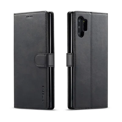 LC.IMEEKE Separated Wallet Design for Samsung Galaxy A32 5G/M32 5G TPU Inner + PU Leather Protector Stand Shell - Black