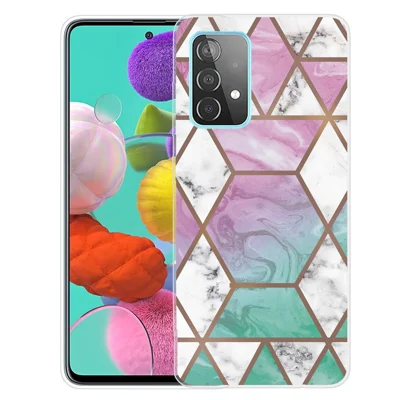 Marmeren patroon Drop-proof TPU-telefoonhoesje achterkant voor Samsung Galaxy A32 4G (EU-versie) - Stijl A