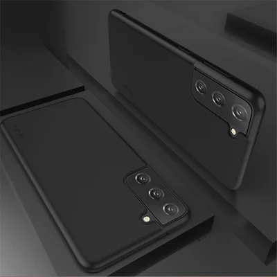 X-LEVEL Kwalitatief Matglas TPU Telefoonhoesje voor Samsung Galaxy S21 5G/4G - Zwart