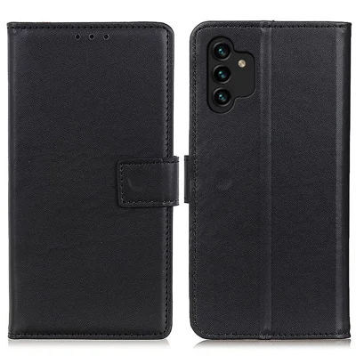 Shockproof Phone Cover For Samsung Galaxy A13 4G Stand Feature PU Leather Folio Flip Magnetic Phone Case with Wallet - Black