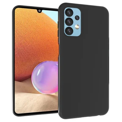 For Samsung Galaxy A13 4G 10Pcs/Pack Double-sided Matte Finish Mobile Phone TPU Case Protective Cover - Black