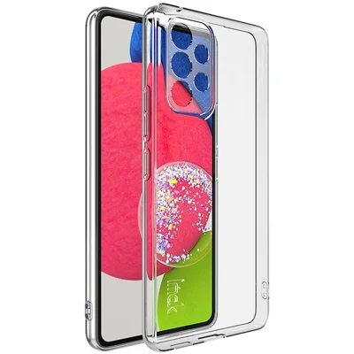 IMAK UX-5 Series Shock-Absorption Lens Protection Transparent Flexible TPU Phone Cover for Samsung Galaxy A53 5G